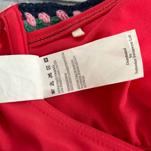 Seekers Australia crochet halter bikini top Sz8 - Picture 8 of 11